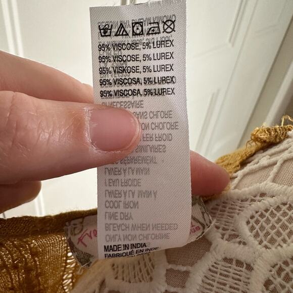 Free People Sequin Day Dream Kimono Gold - Picture 12 of 12